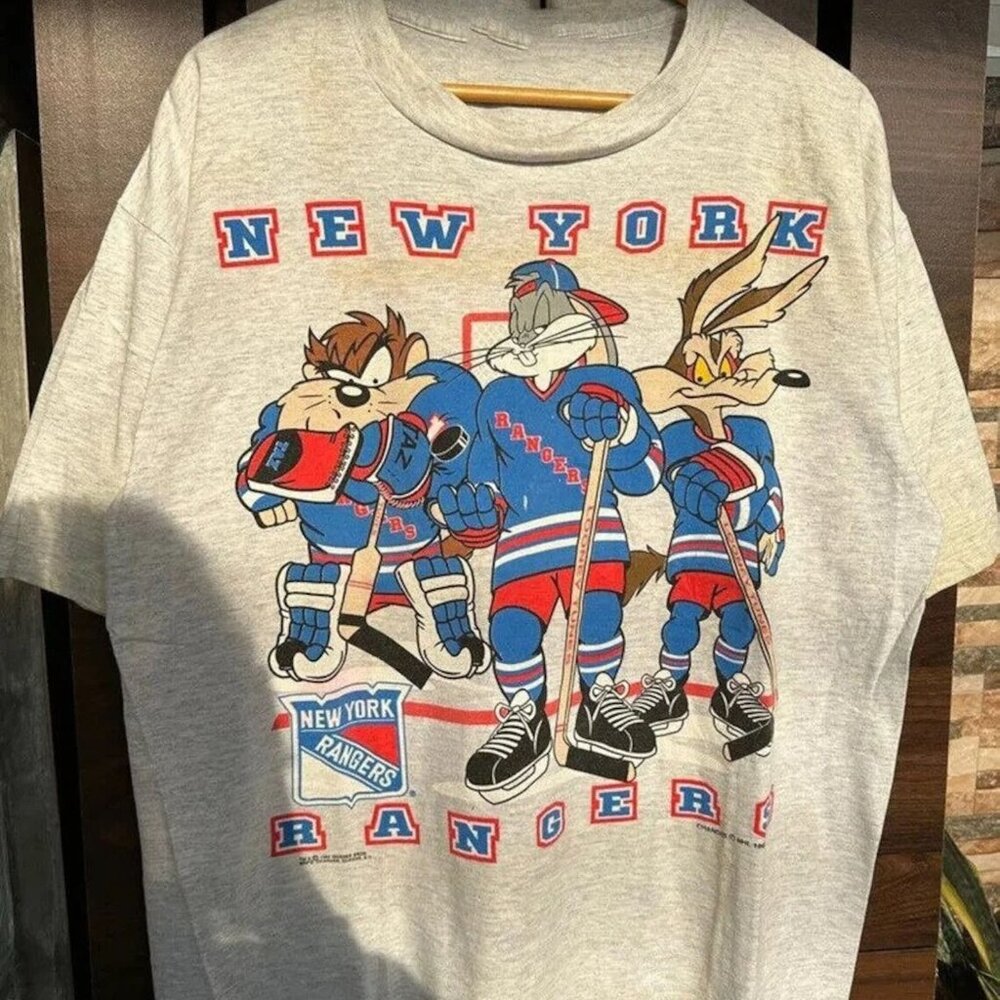 vintage new york rangers looney tunes shirt sweatshirt retro tee